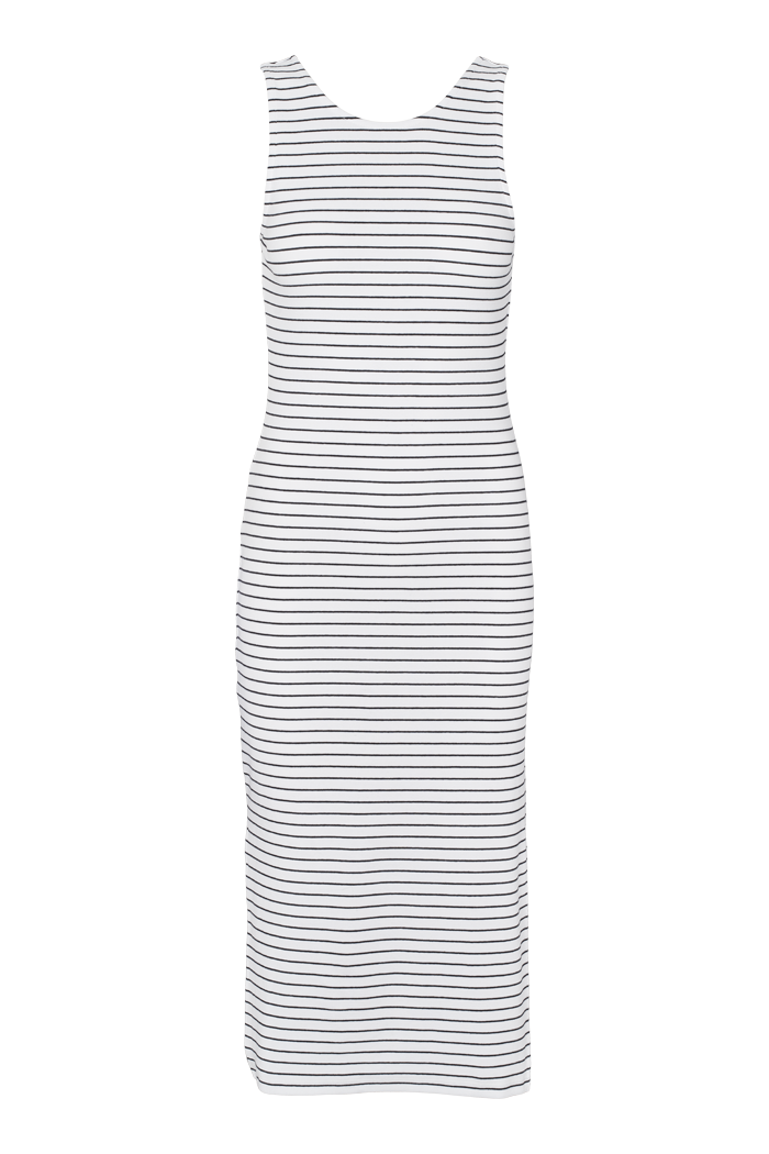 Basic Apparel Ludmilla Openback Dress Dresses 702 Bright white / black